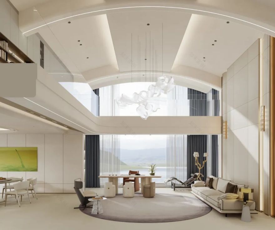 蓝色钱江大平层私宅设计丨中国杭州丨OTL本体建筑空间设计-49