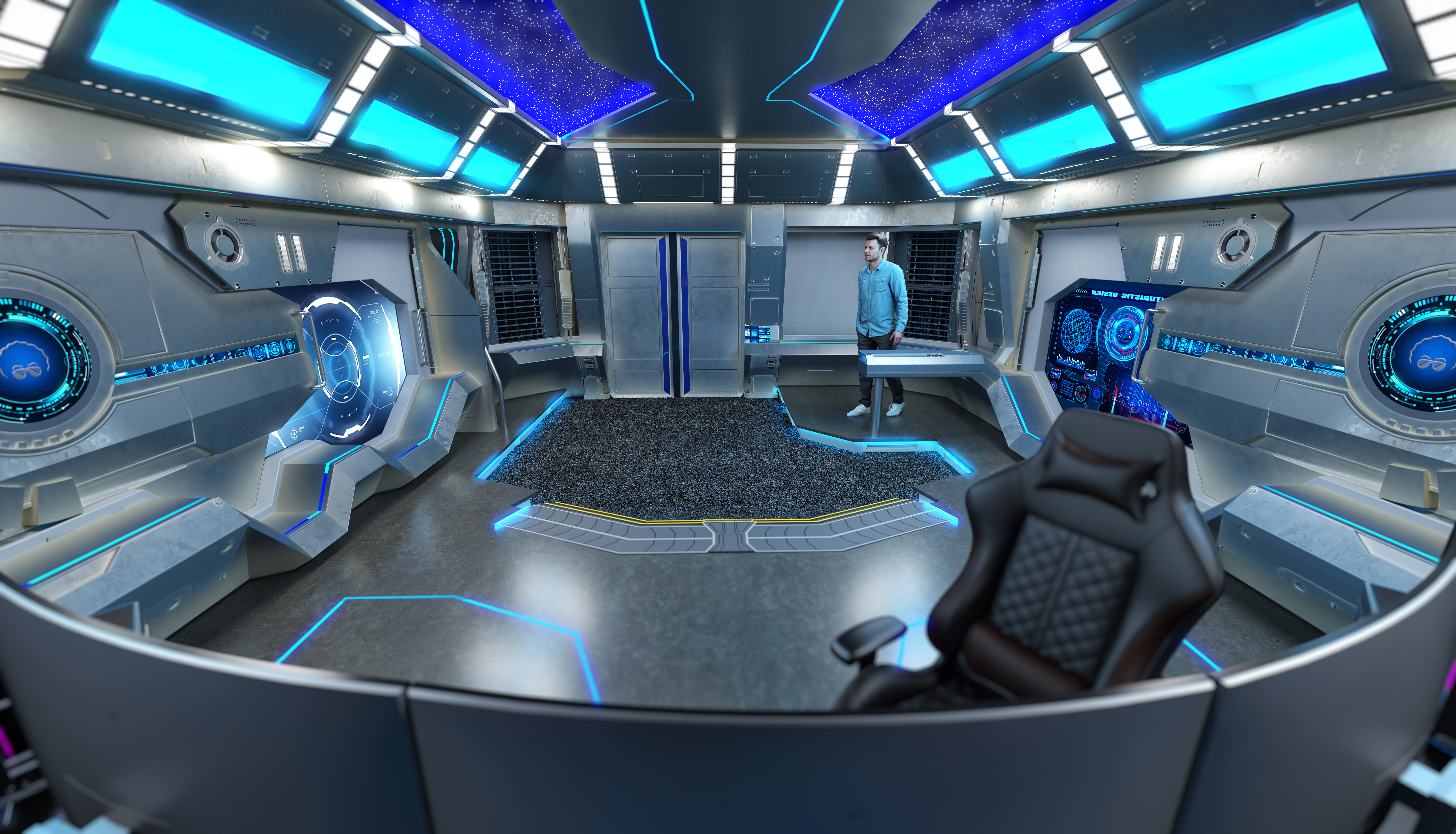 aboflah 太空飞船主题房间设计-6