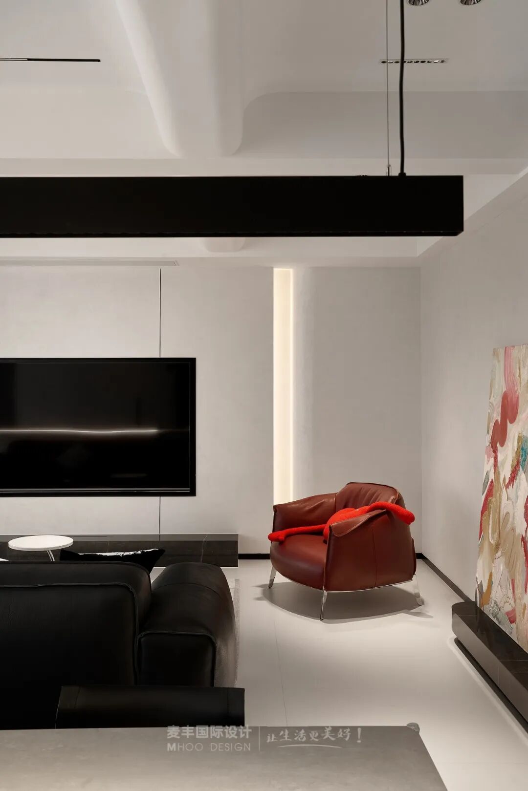 MHOO|禧瑞江南200㎡现代风：每一处留白都盛着生活的诗意-26