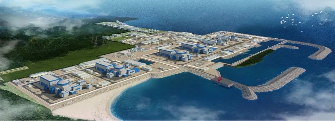 陆丰核电5号机组常规岛7BPX—5号泵房主体钢结构封顶-2