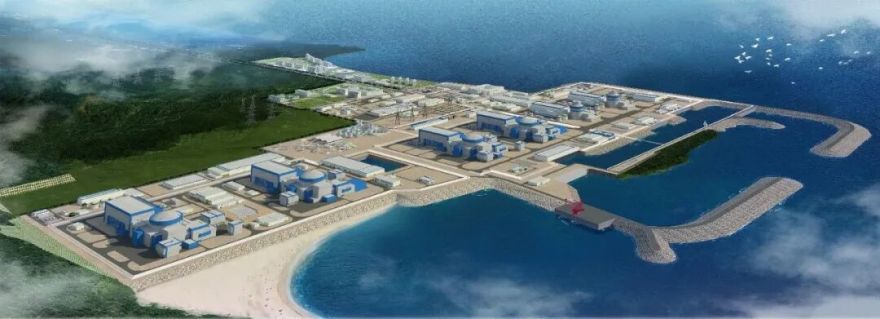 陆丰核电5号机组常规岛7BPX—5号泵房主体钢结构封顶-2