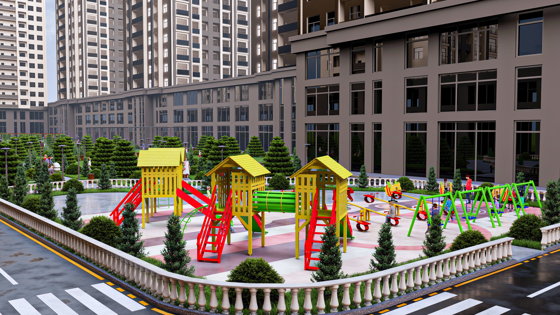 小区景观丨阿塞拜疆-9