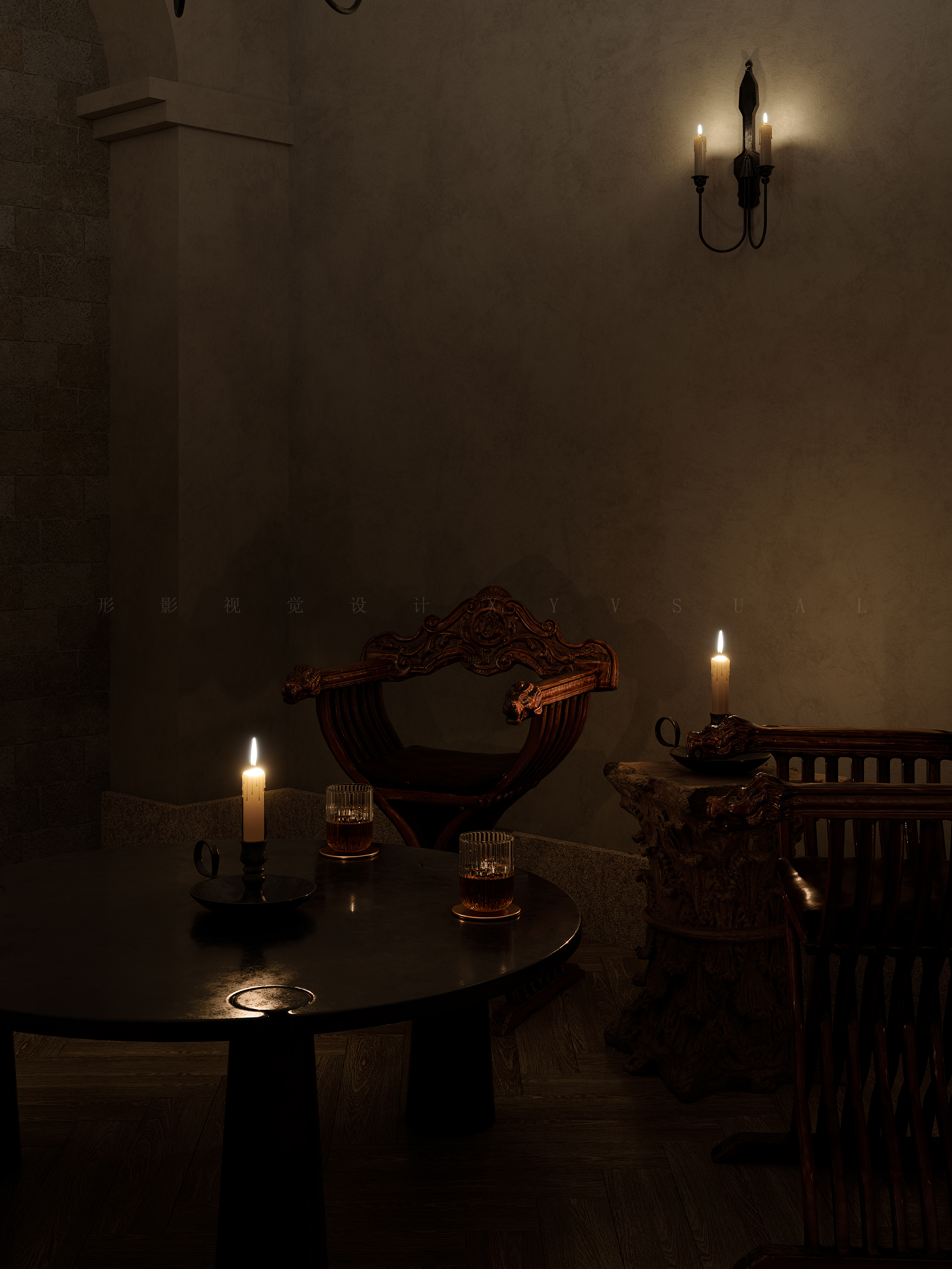 威士忌酒吧丨尺与匙空间设计-15