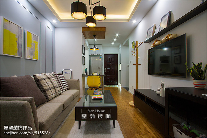 6万元一居45平米装修案例·森系文艺范·【花开荼蘼】-11