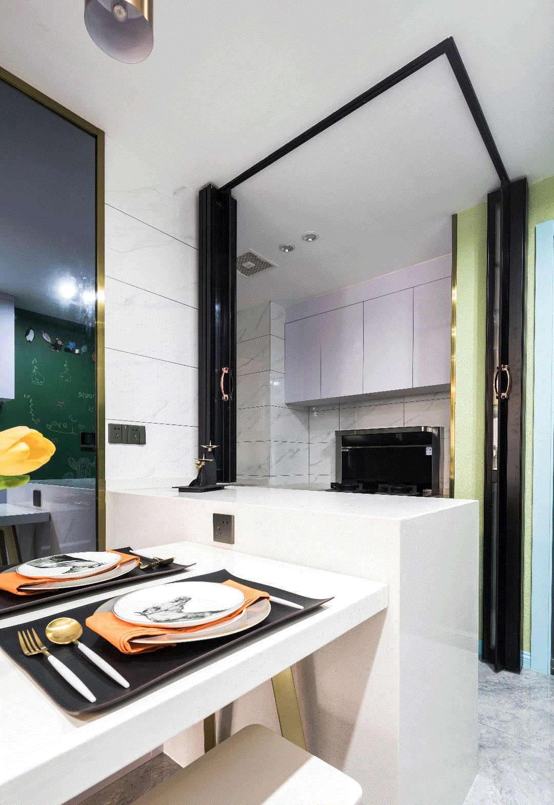 江苏北亚 75m²现代风 | 牛油果绿演绎自然秩序生活-32