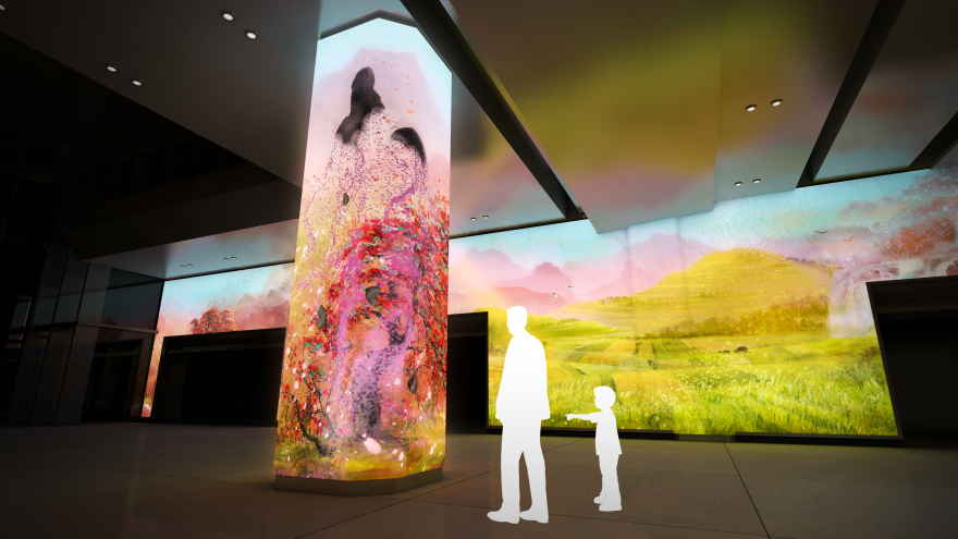 广州农商银行信合大厦大型艺术装置丨中国广州丨橙果设计-5