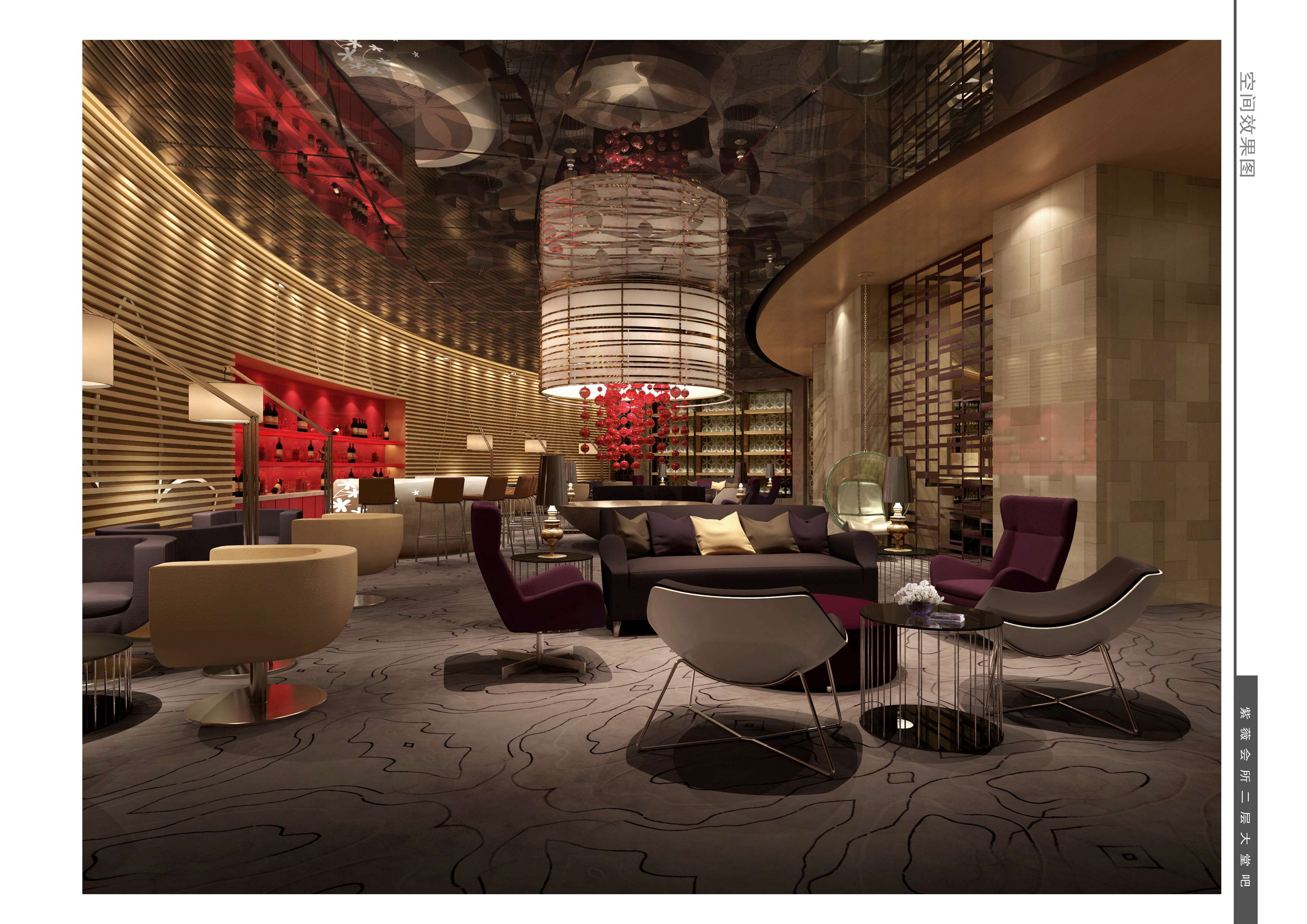 金螳螂  新中式风格紫薇园会所室内概念方案高清效果图-47