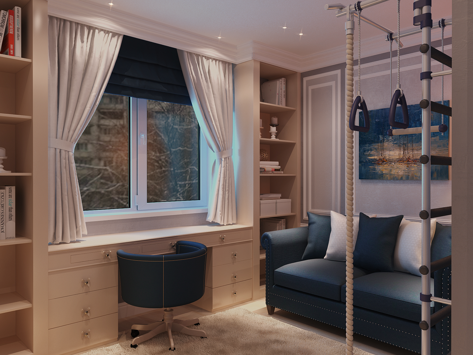 莫斯科75平3室公寓经典风格室内设计丨俄罗斯莫斯科-42