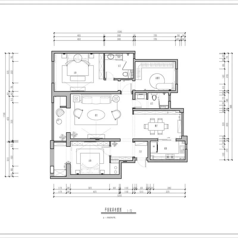 【刘稼黛作品】142㎡优雅唯美法式，轻奢有度、浪漫刚好！-29