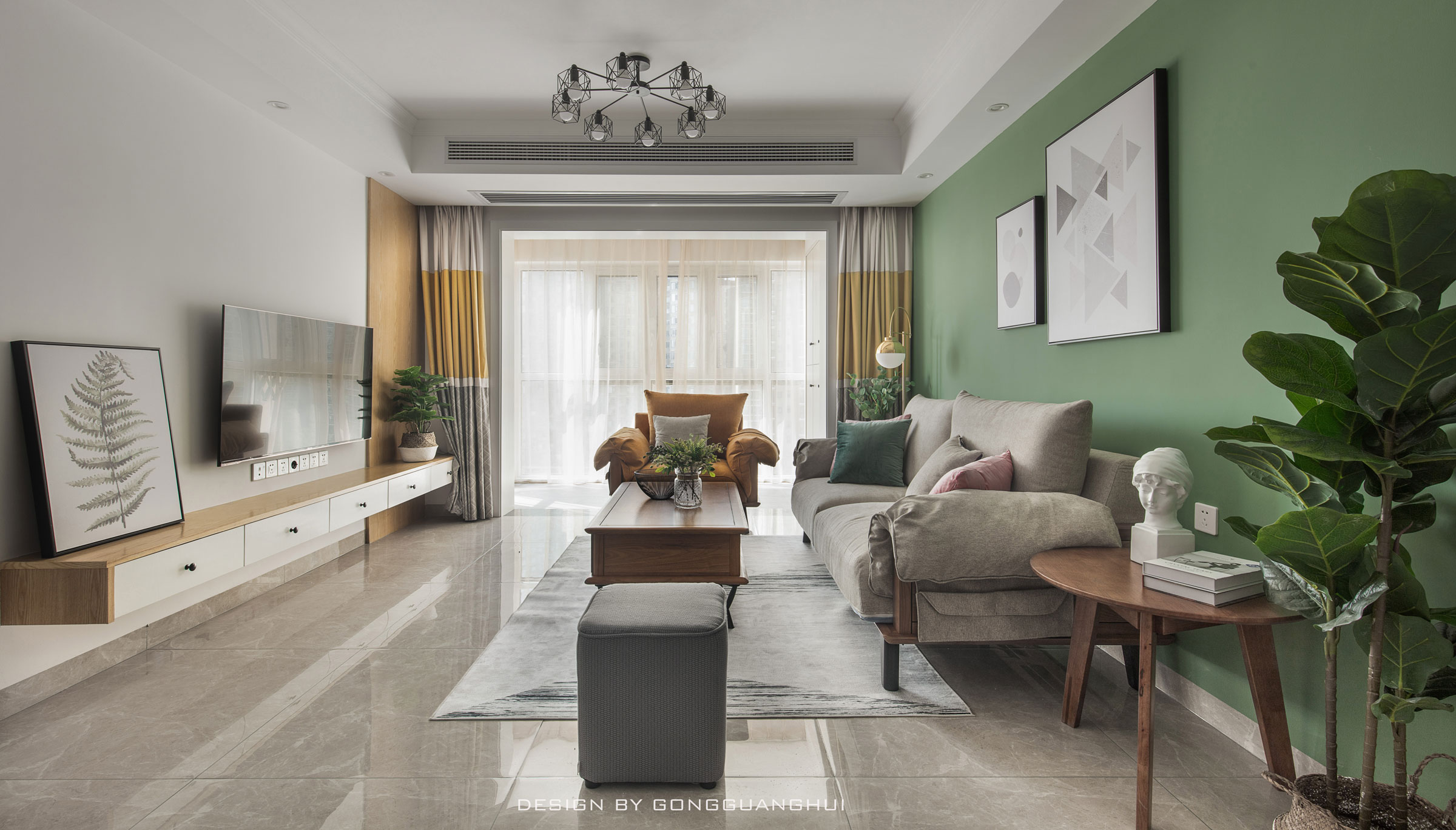 95 后北欧之家 | 北京御园 100 平三室两厅设计案例-23