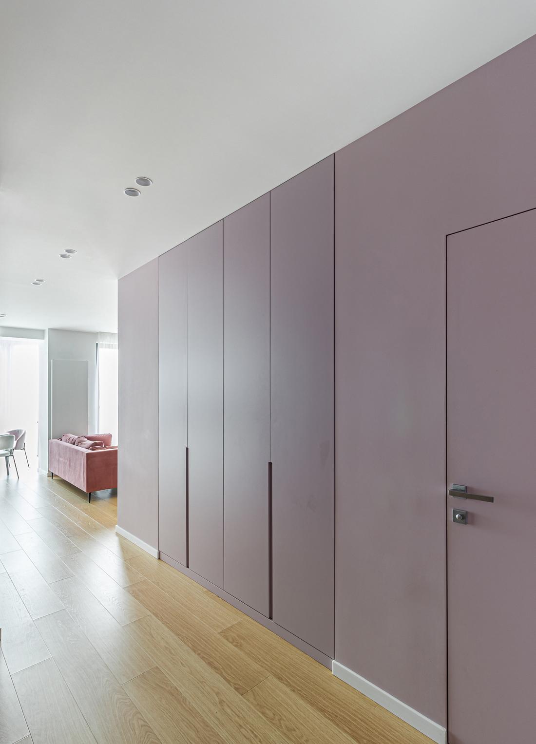 50平米粉红色她与宠物猫的家-2