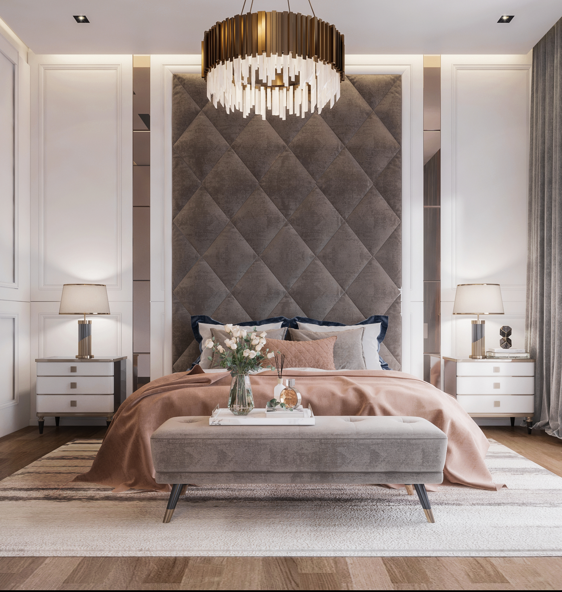 Neoclassic Bedroom with Bathroom-0