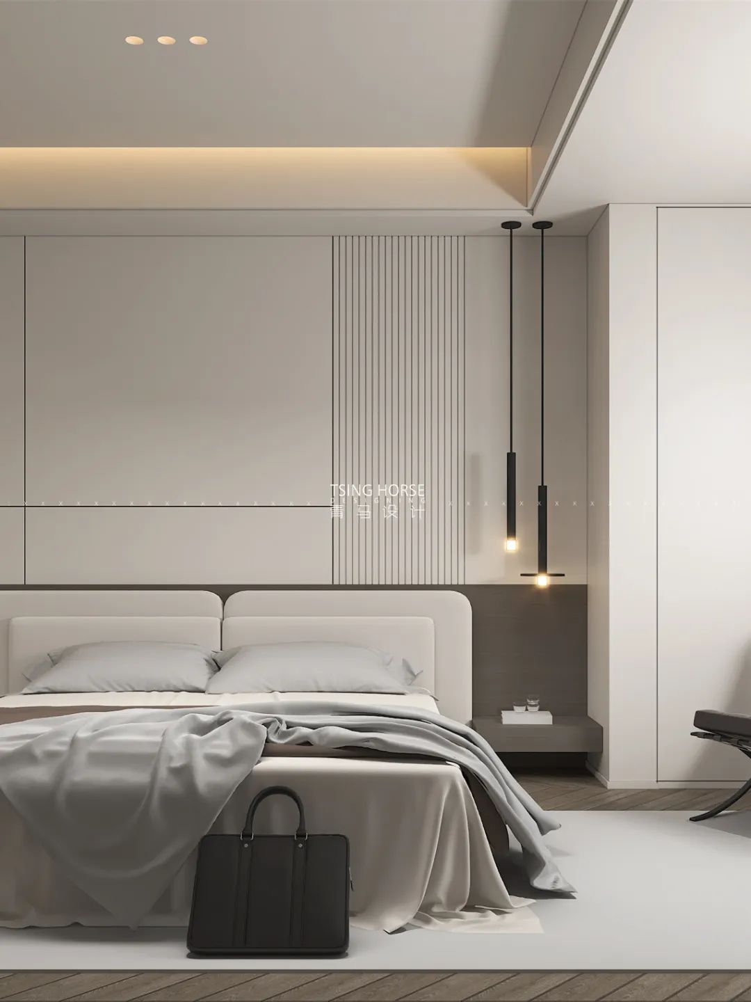 龙湖源著 350㎡现代简约生活空间丨王清玉设计团队-20