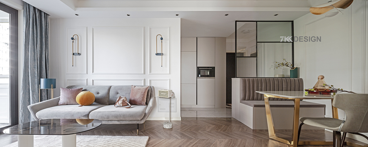 7kkdesign | 90㎡北欧风，轻奢优雅，甜美温馨，唤醒你的少女心-46