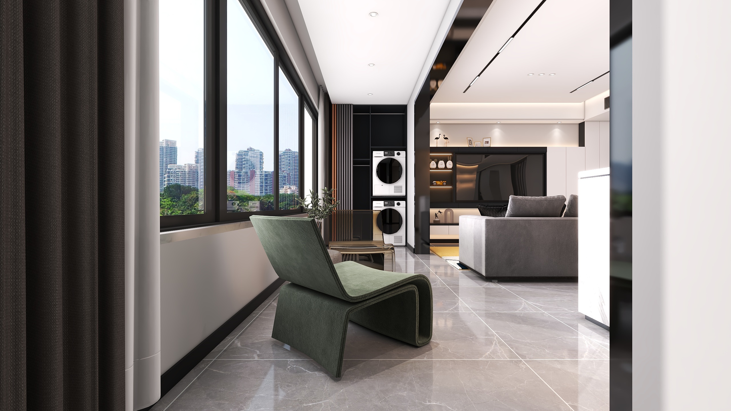 四川成都华府悦璟（114平方现代简约三居室）-35