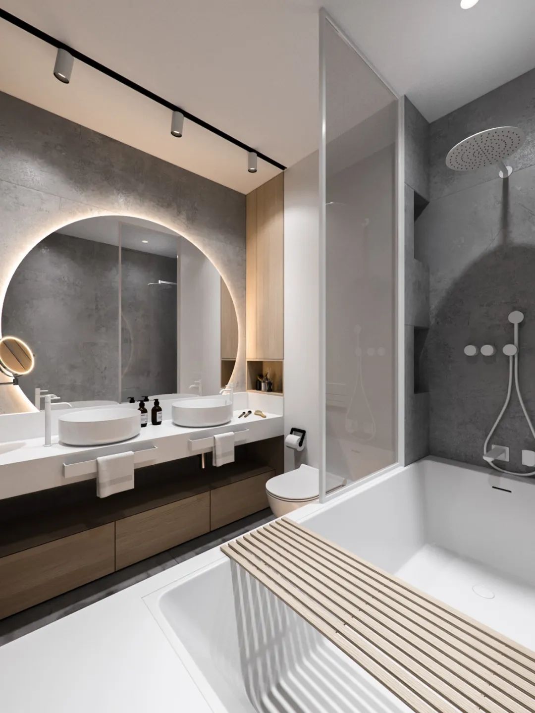 TSAUNYA 工作室现代住宅设计 | 灰木色系蓝色打造精致生活空间-39