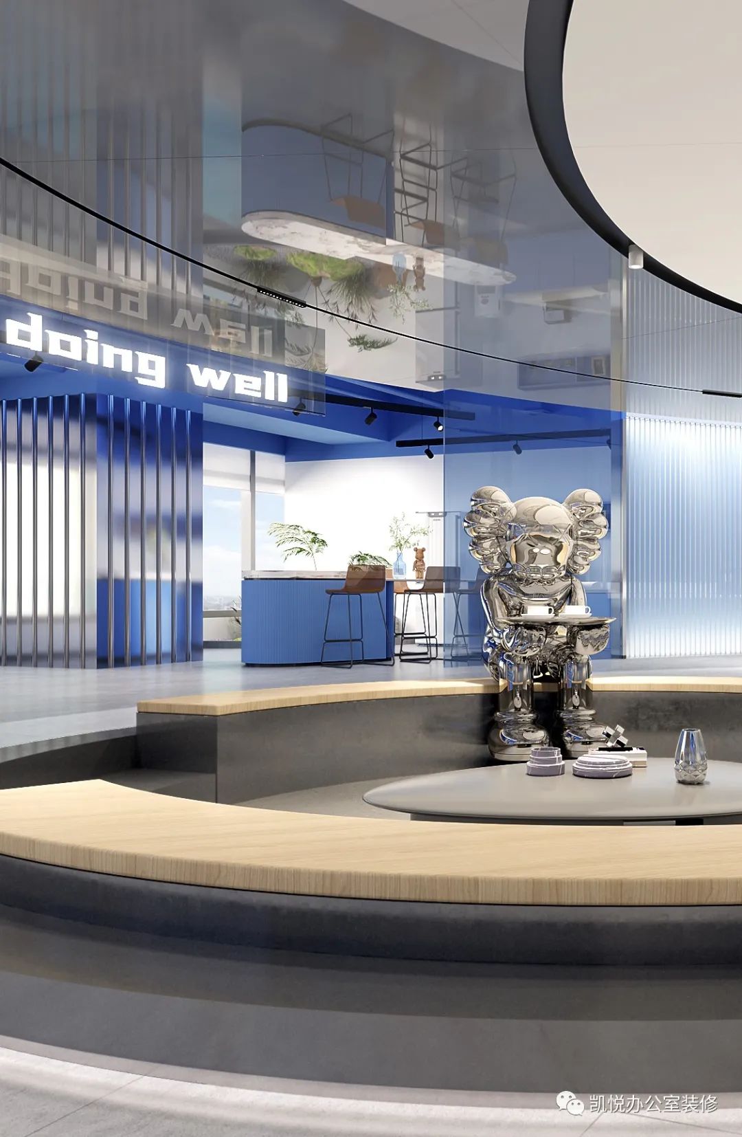 水光潋滟,数字能量 · 魔光互娱的现代办公空间设计丨中国广州丨CCHD-16