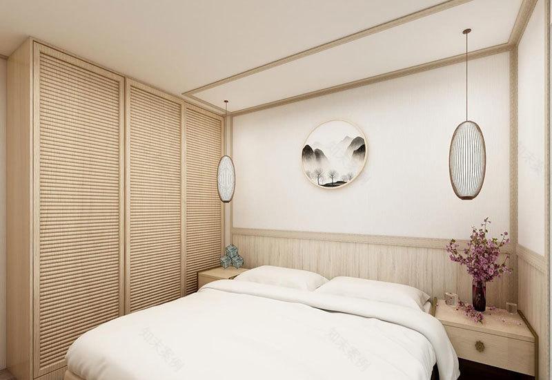 原木日式风家居设计 | 主次卧、客厅、餐厅、厨房一体化-5