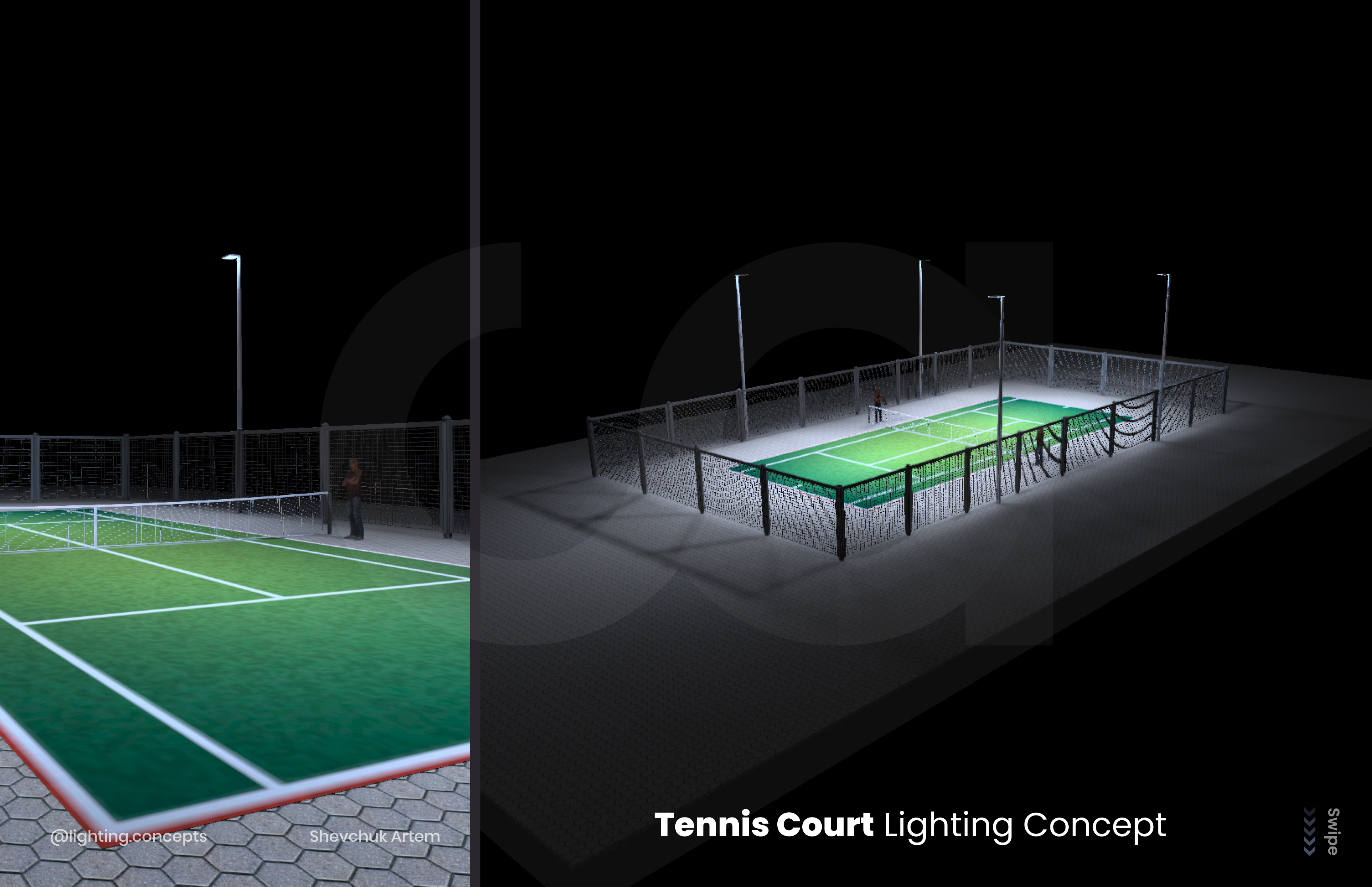 Tennis Court Lighting Concept-1