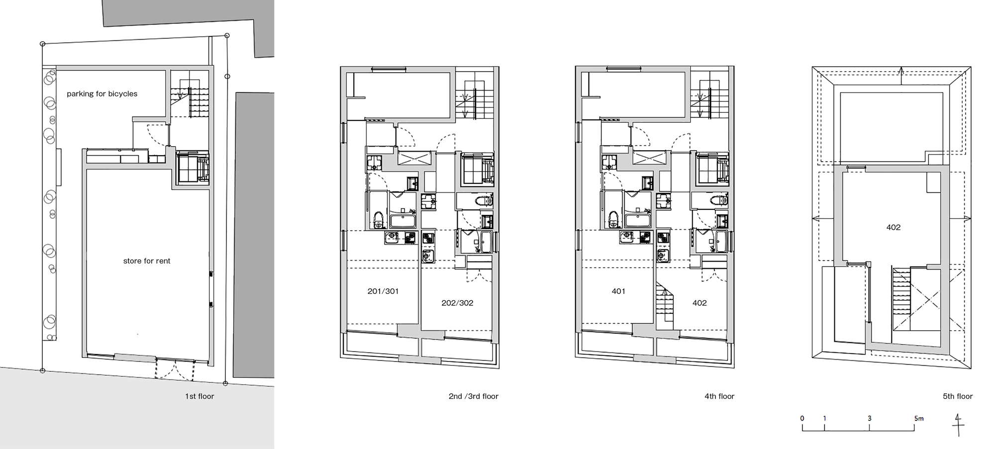 小森町公寓综合楼丨日本丨SEITARO ASO ARCHITECTURE INC.-17