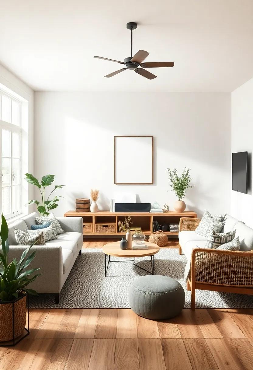 设计中性农舍风格客厅营造优雅宁静氛围-195