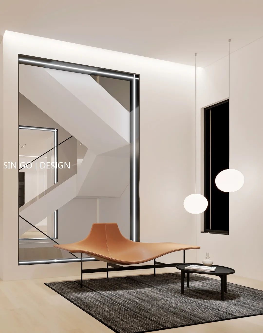 上海揽海高尔夫 540㎡极简别墅,演绎古典与现代的融合-23