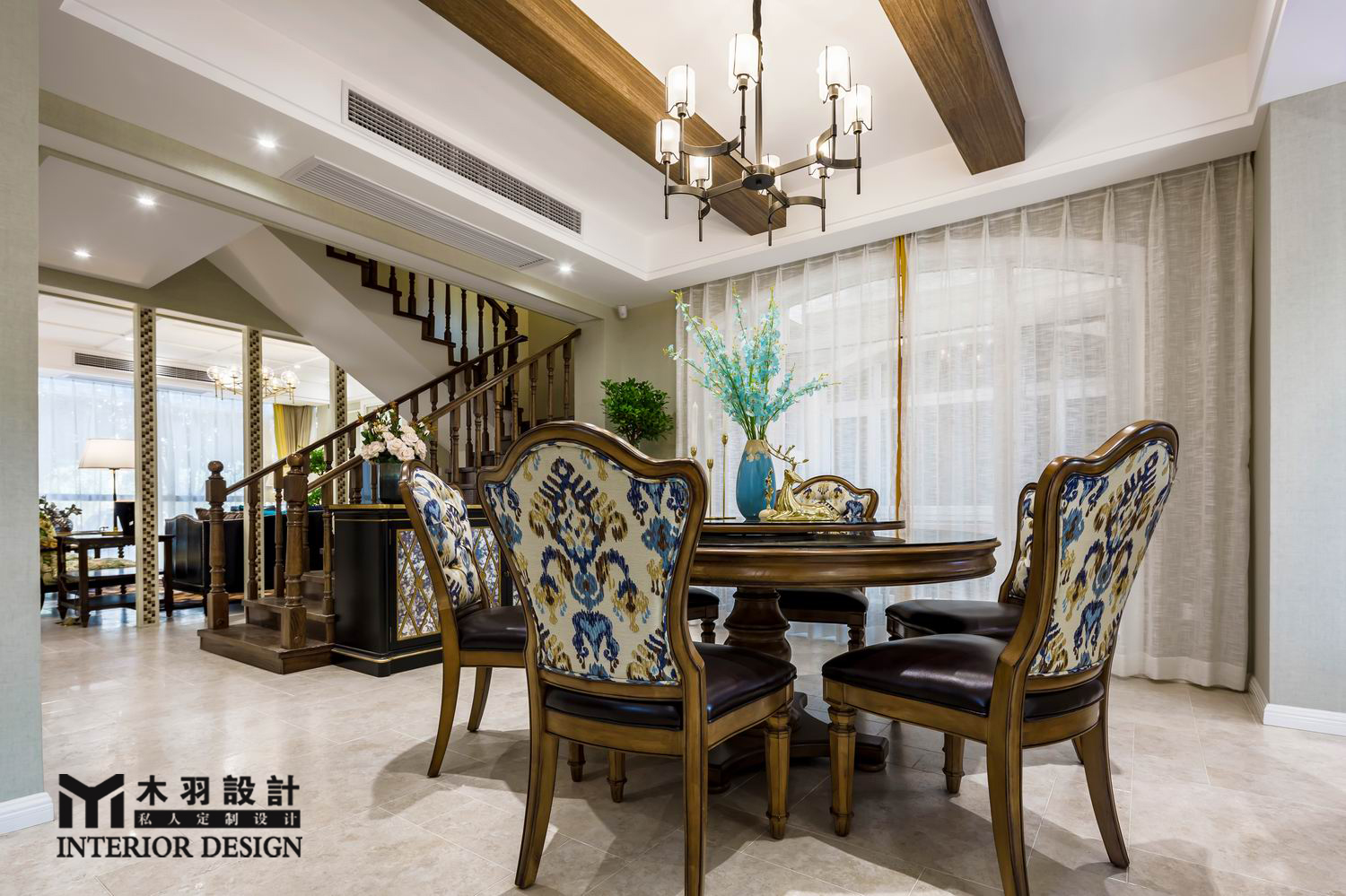 武汉木羽设计-- 梦湖香郡别墅新古典风-15