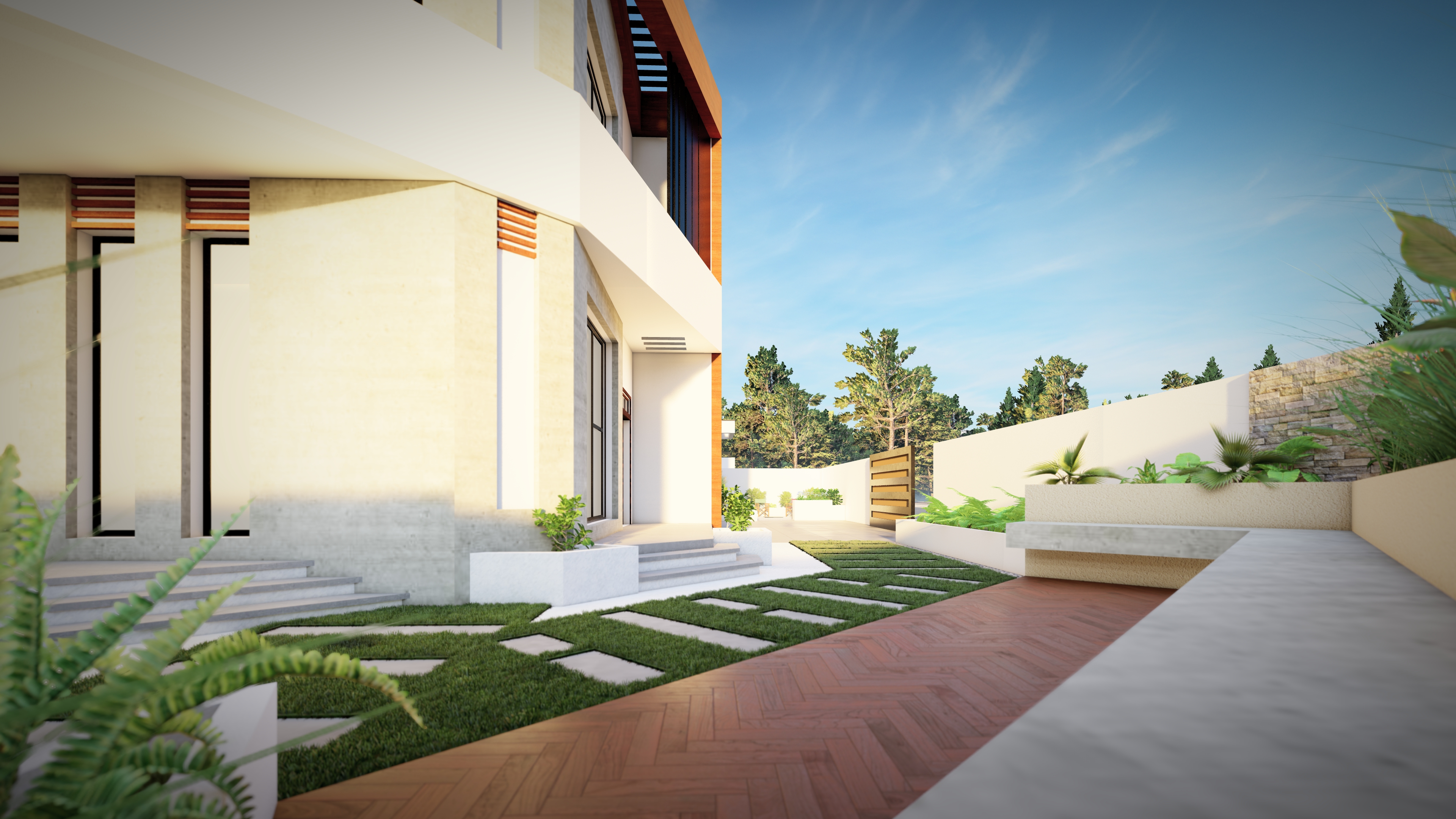 house yard landscape-4