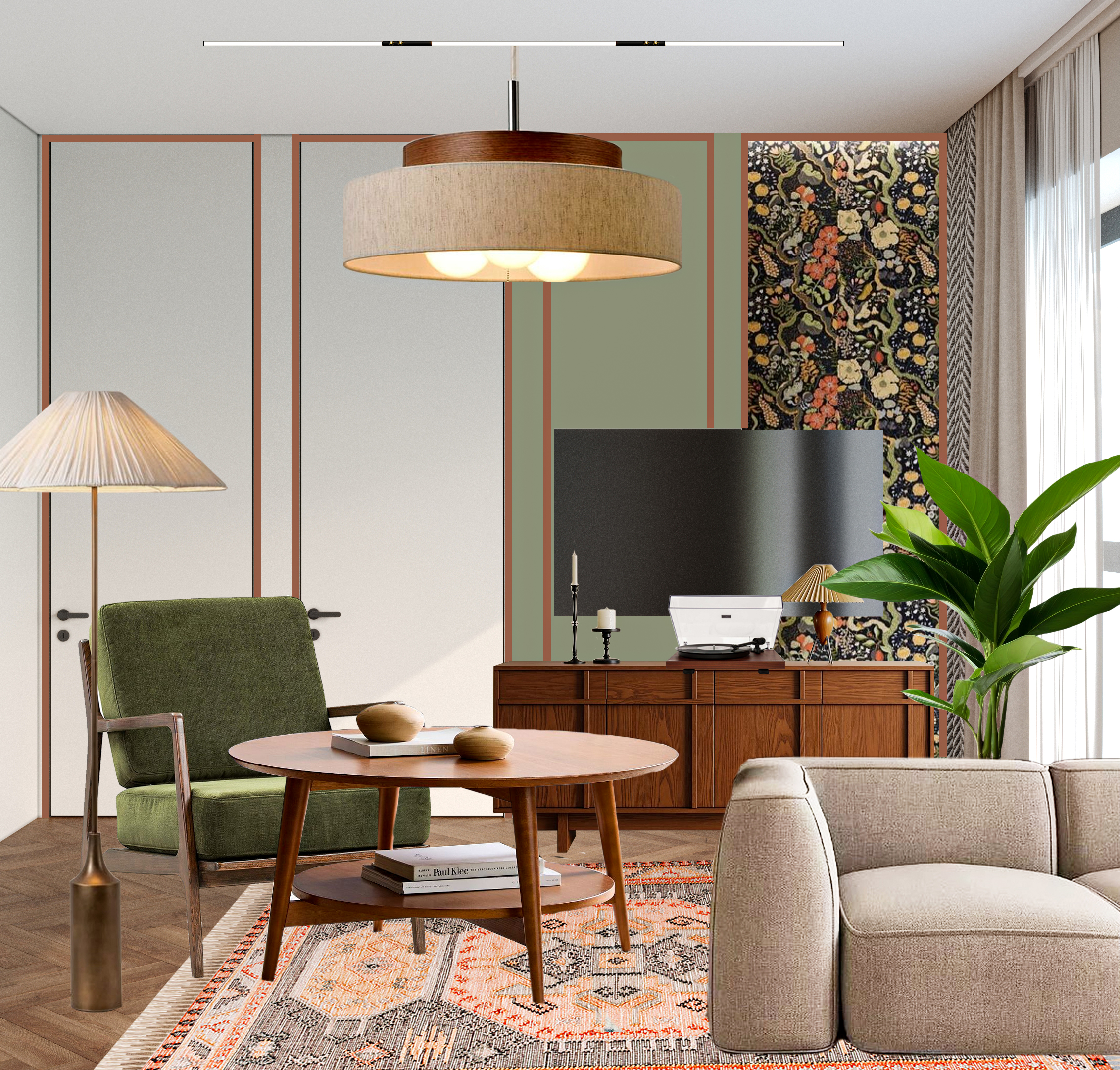 Коллажи интерьера Level Мичуринский-1