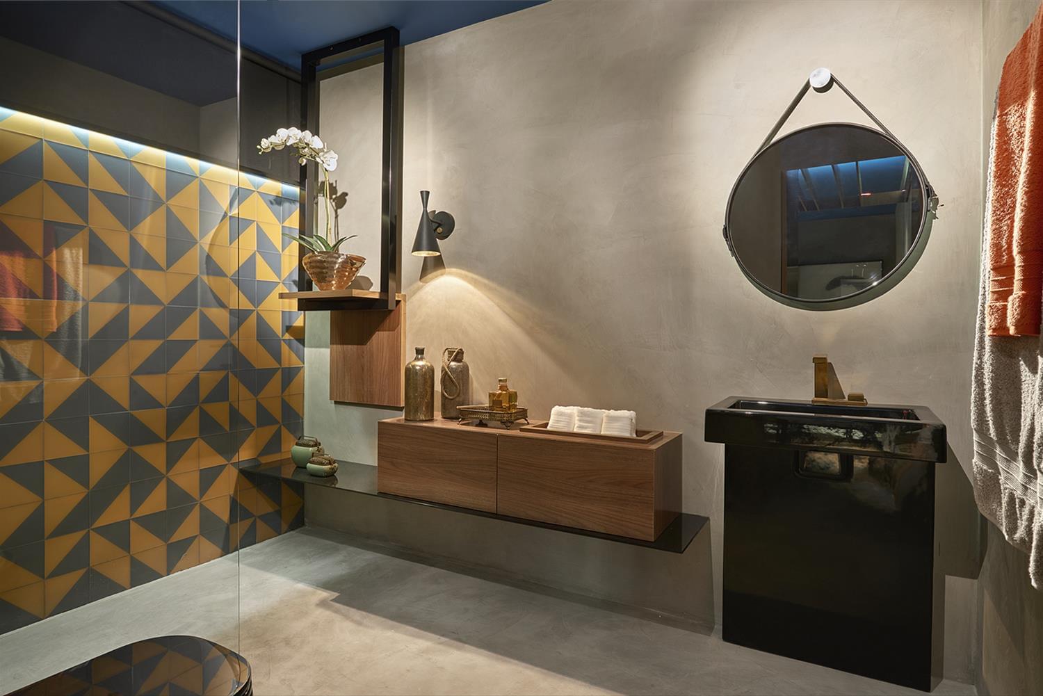 "巴西 Suíte Inverno Azul | 极简蓝色调的现代居家魅力"-6