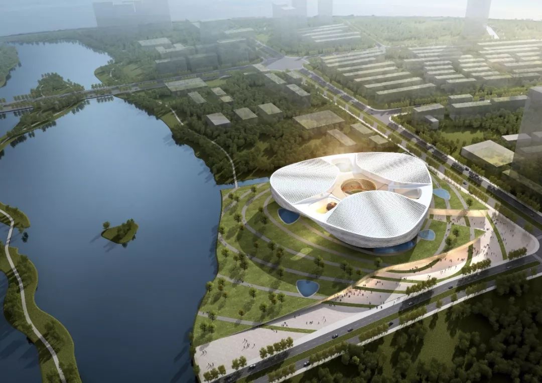 嘉兴文化艺术中心——红船拱桥水莲,绿色共享新时代-157