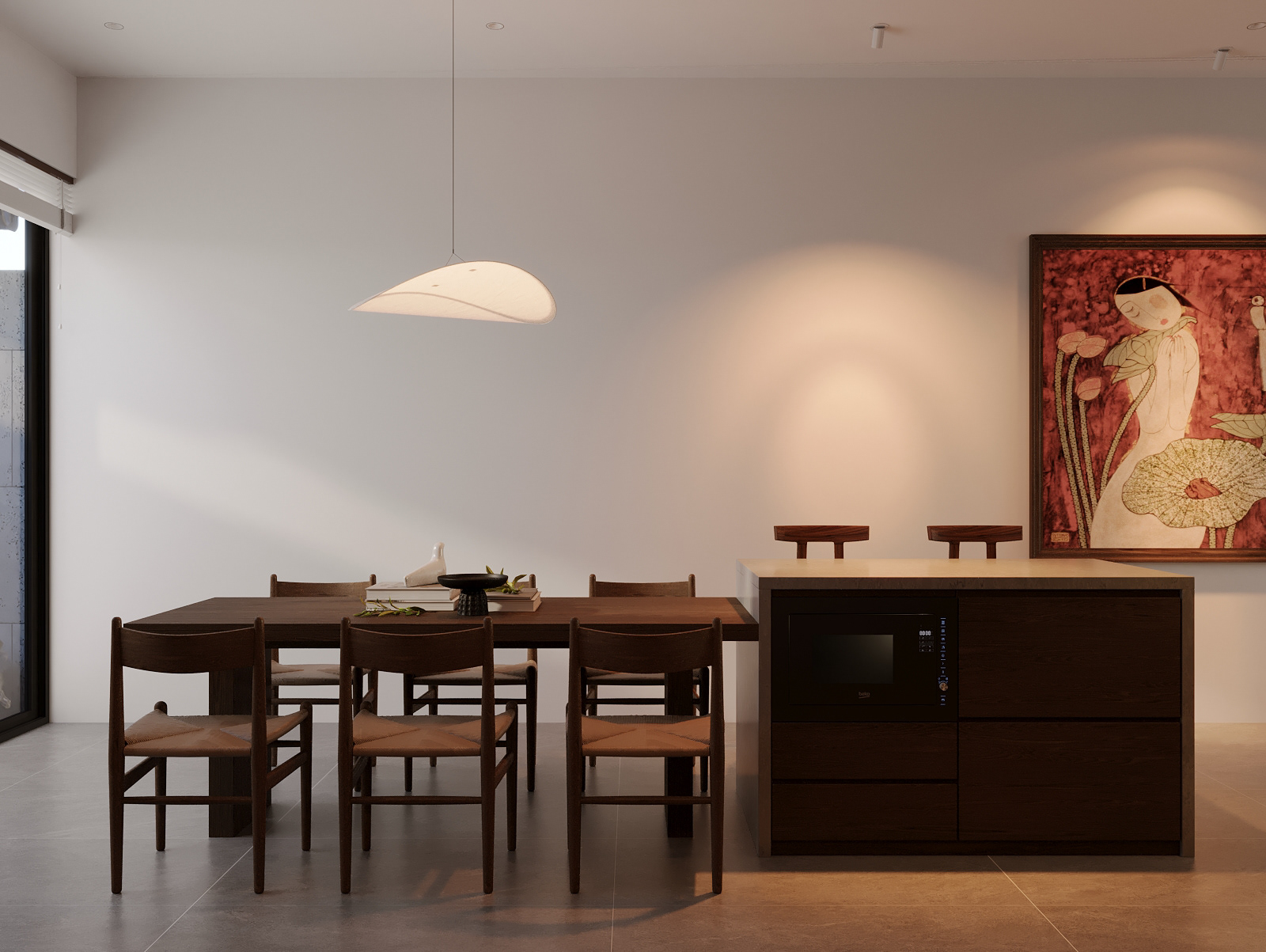 The Warm Balance – Modern Living Space-13