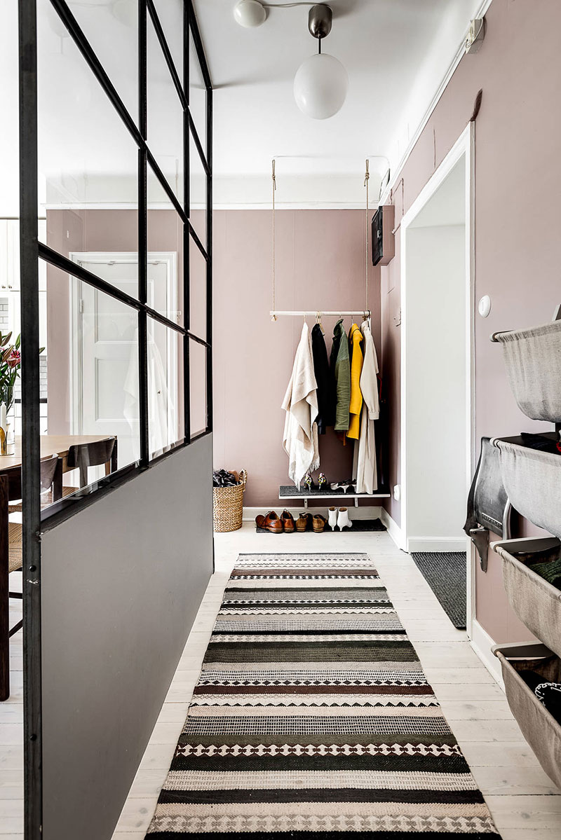 斯堪的纳维亚风情的 salmon 色小公寓-16