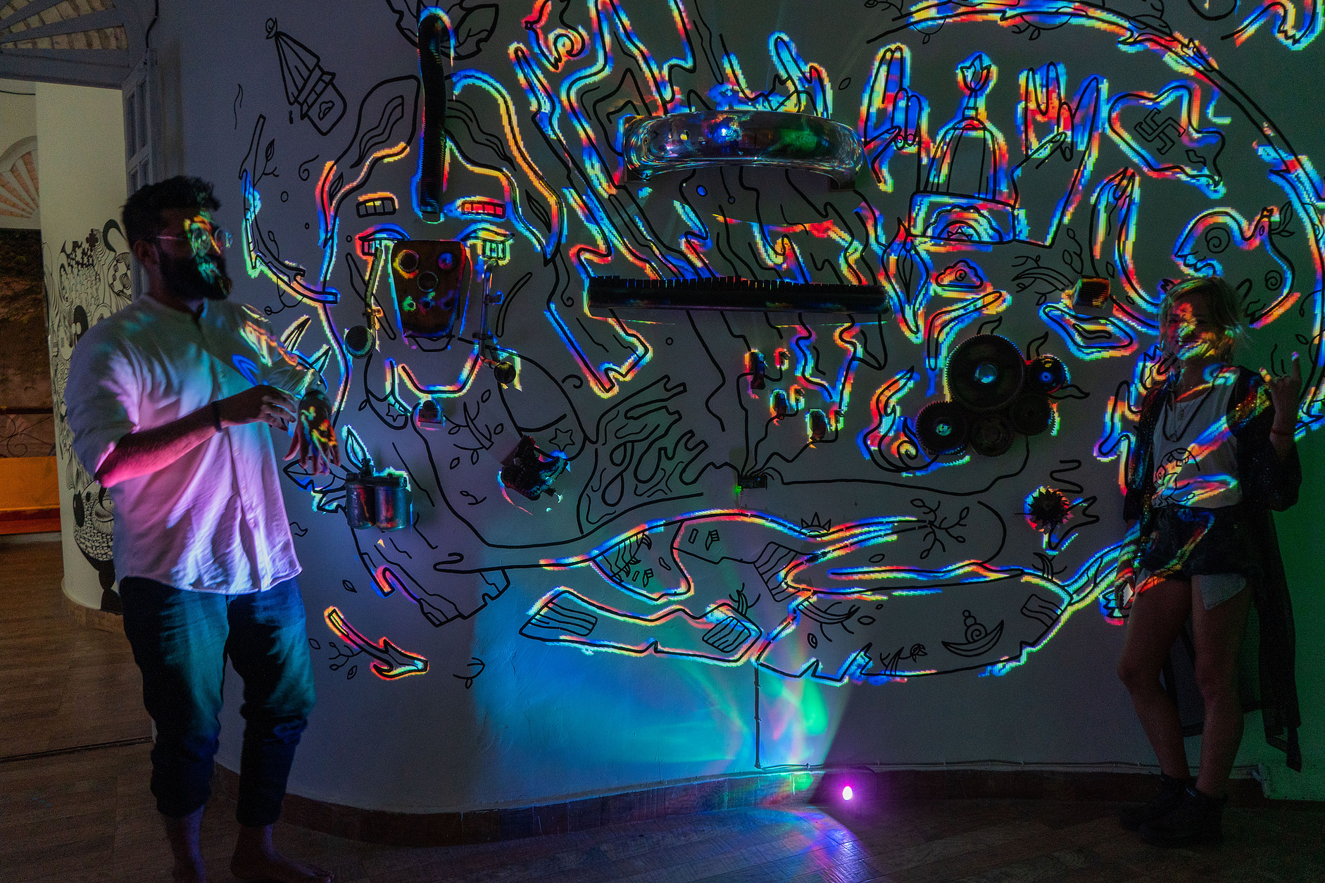 Reflections | Interactive wall Installation-14