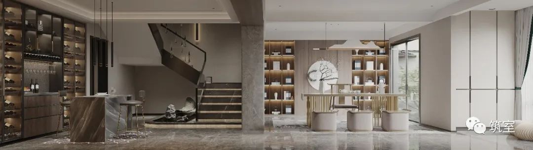 新中式别墅设计丨中国丨筑室-9