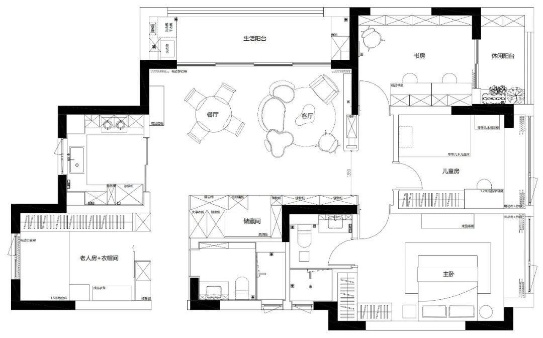 本空 · 139㎡复古慢生活（杭州杭樾润府精装修改造）丨中国杭州丨本空设计工作室-10