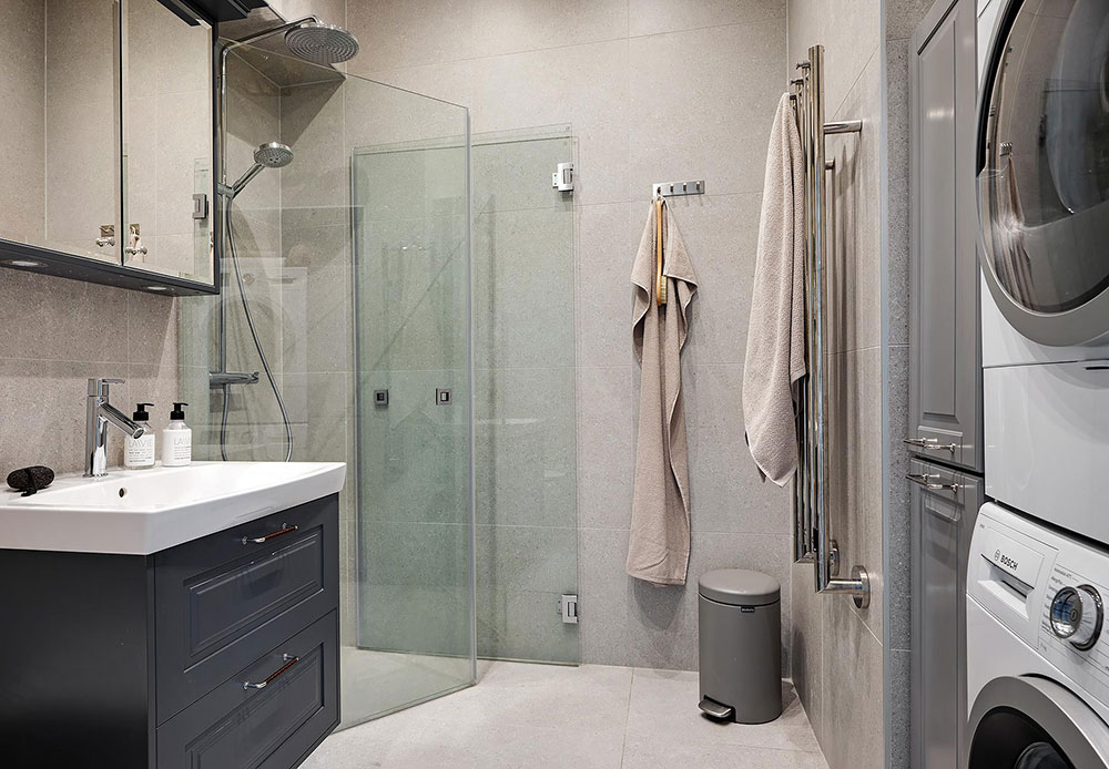 瑞典 76 平米公寓的温暖秋日内饰设计-22