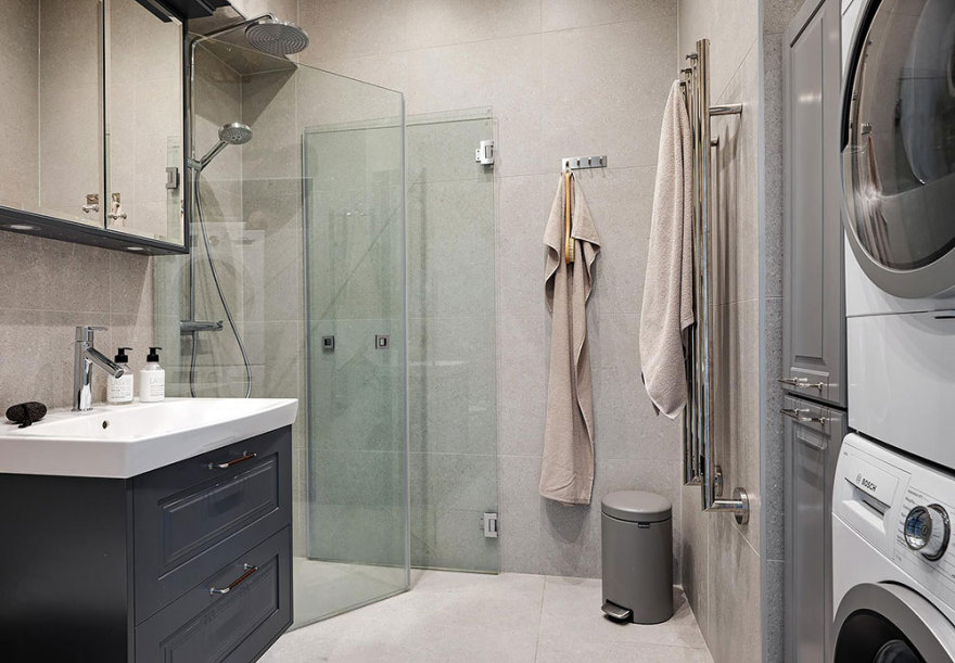 瑞典 76 平米公寓的温暖秋日内饰设计-22