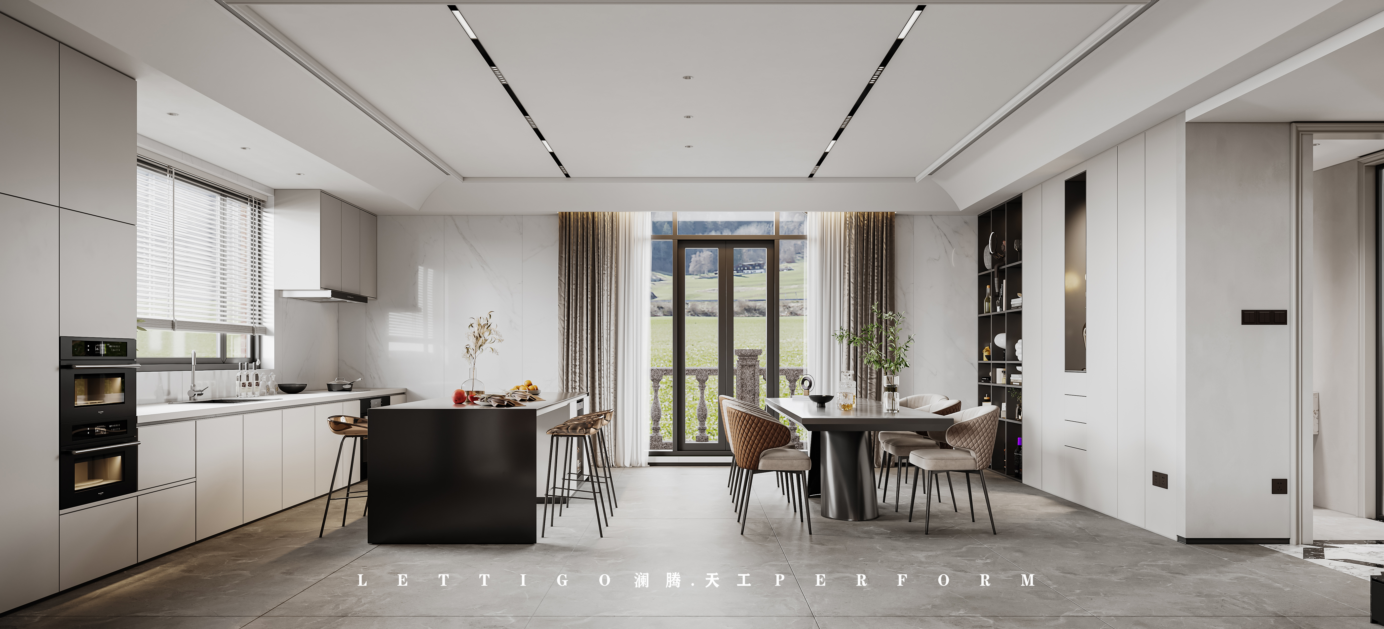 现代别墅|大宅设计|别墅设计|公共空间-7