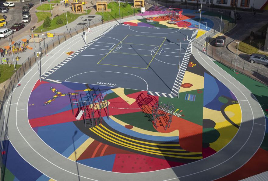 INVENTOR LANDSCAPE学校操场景观项目丨乌克兰基辅丨KYB Architects-17