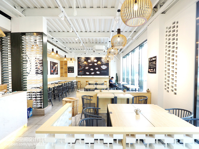 20万元餐饮空间105平米装修案例丨常客餐饮空间设计-11