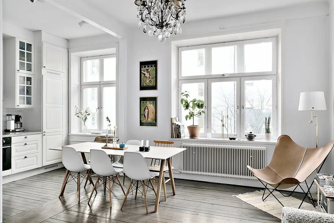 巧用家具打造 52 平米公寓的自行车收纳空间-7