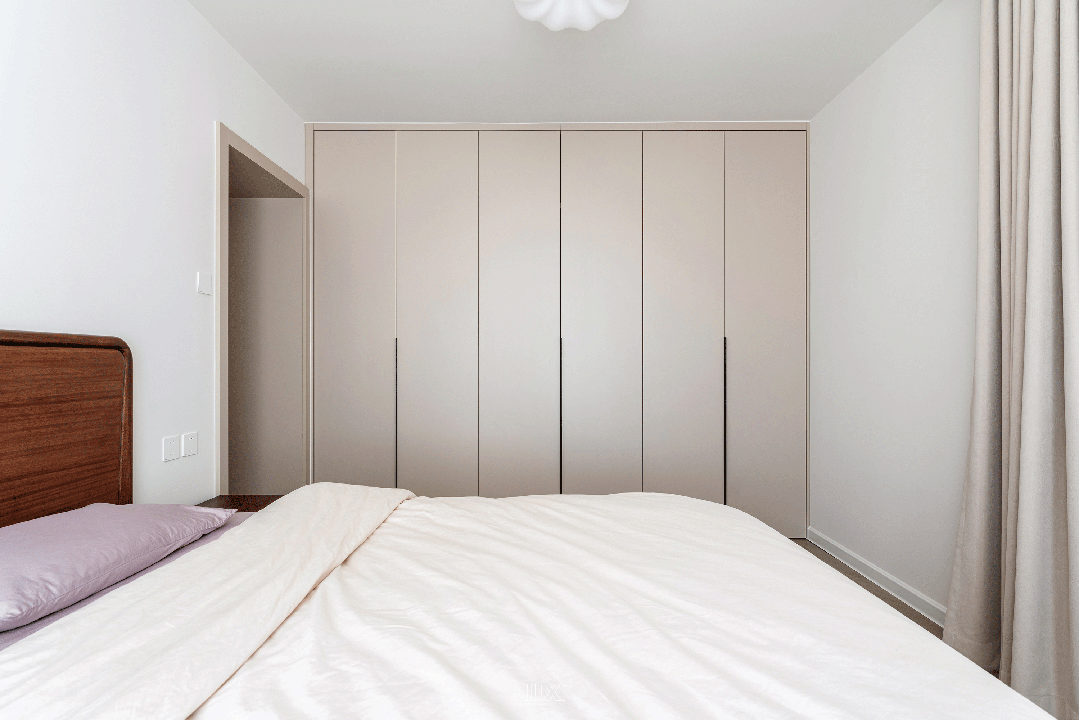 「原创案例」同色系的高级感,可以折叠的厨房解锁光影流动-63