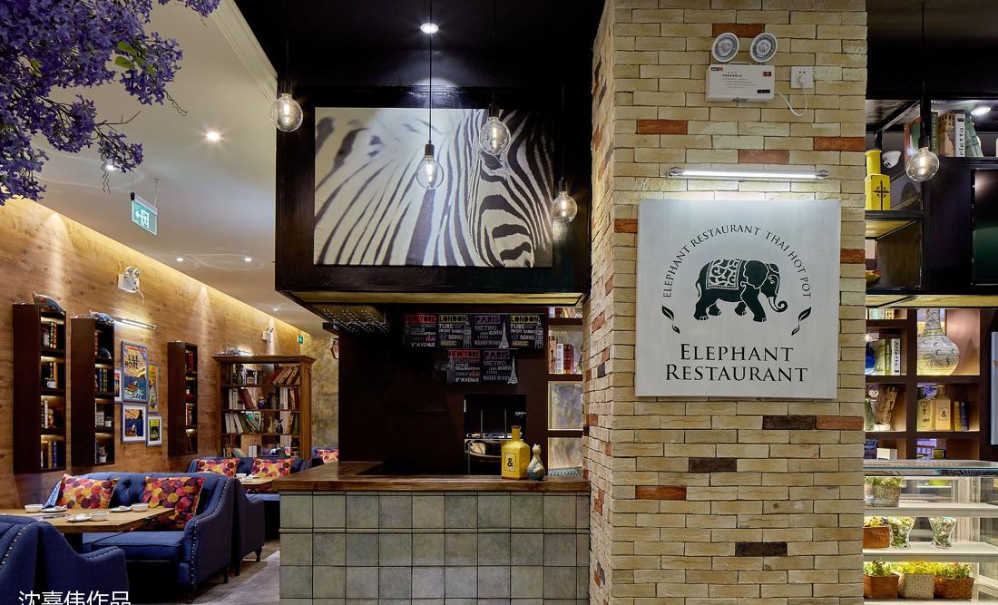 火锅店丨沈嘉伟设计作品—大象十方泰式海鲜火锅-5