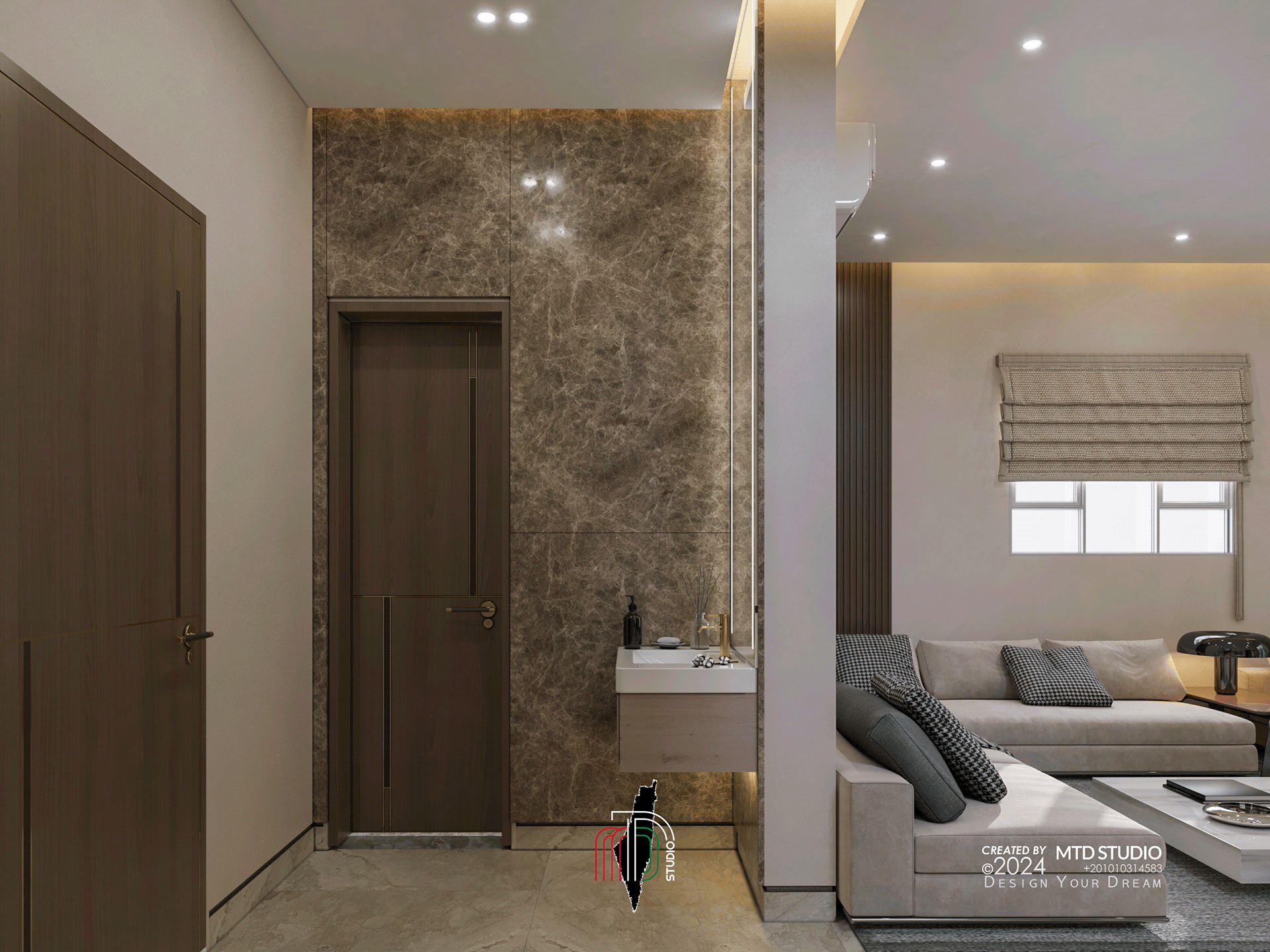 家庭客厅室内设计丨沙特阿拉伯丨MTD Studio-9