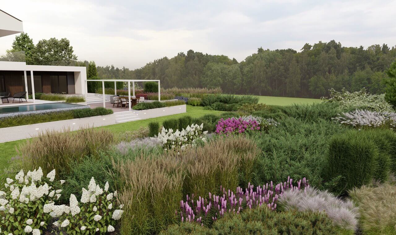 “Magiczne”住宅周边景观种植项目丨波兰克拉科夫丨Mango Investments-18