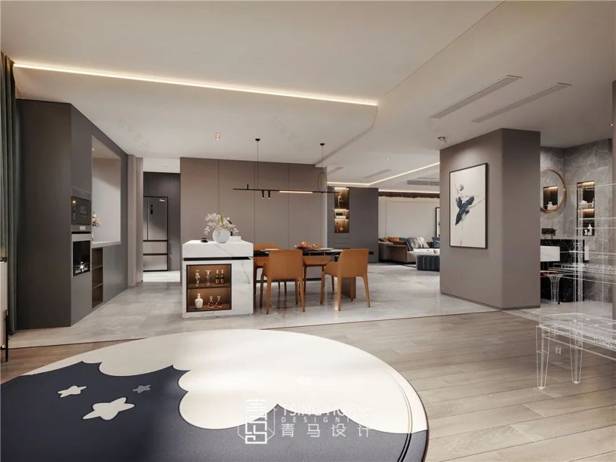 蓝光公园华府顶复丨青马别墅设计-41