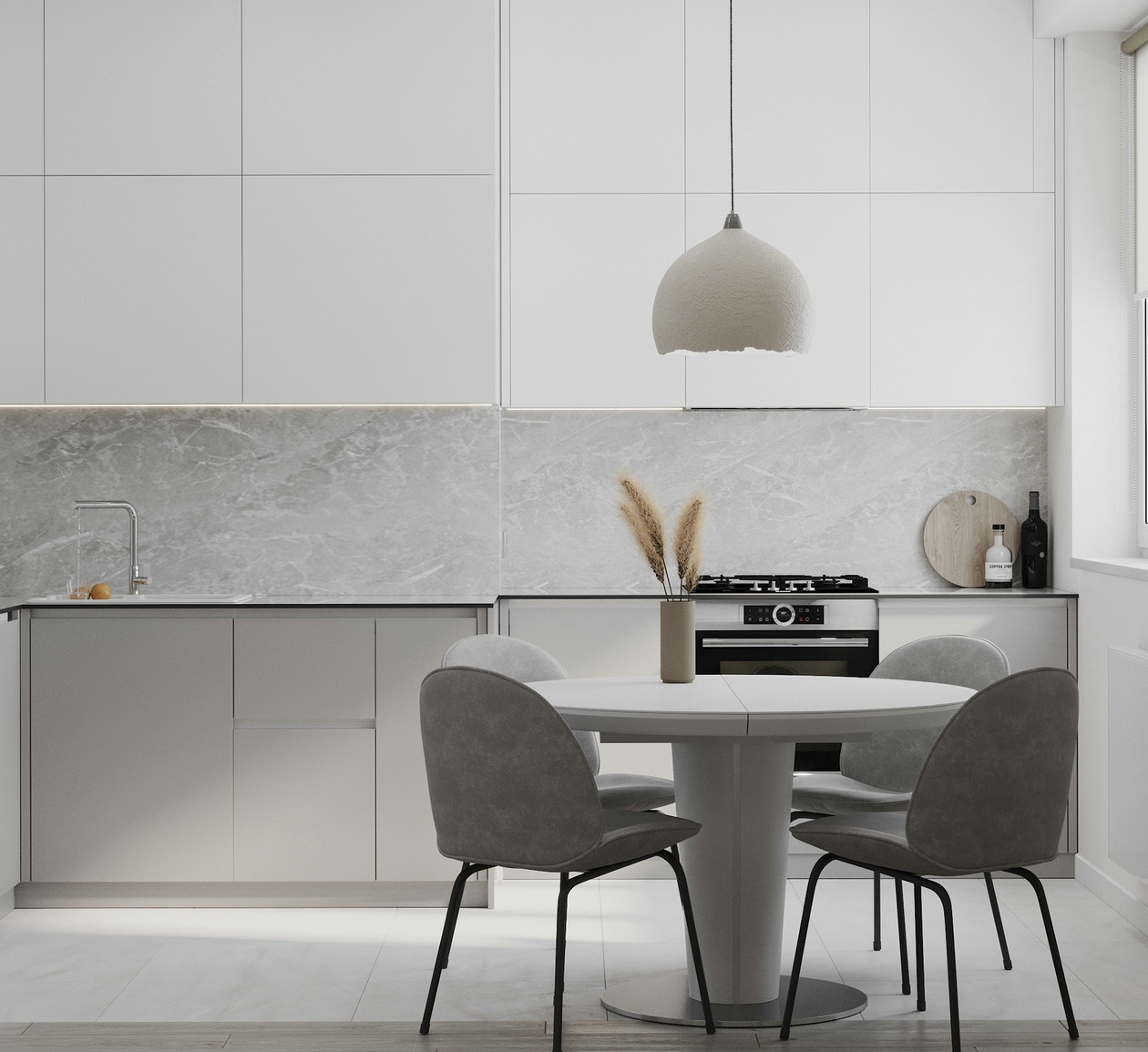 乌克兰--76㎡白色系空间设计-5