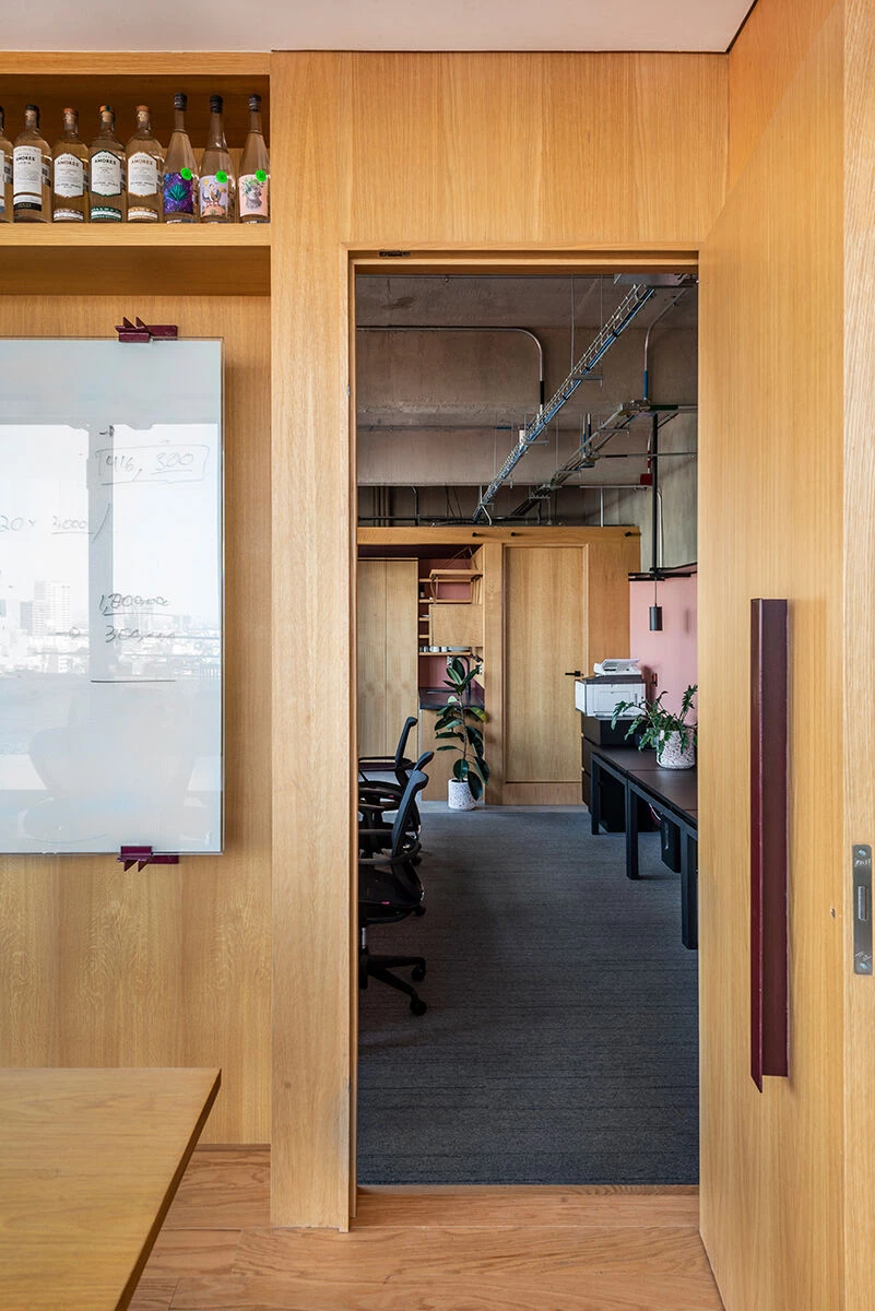 墨西哥城繁忙大道上的空中办公室改造-53