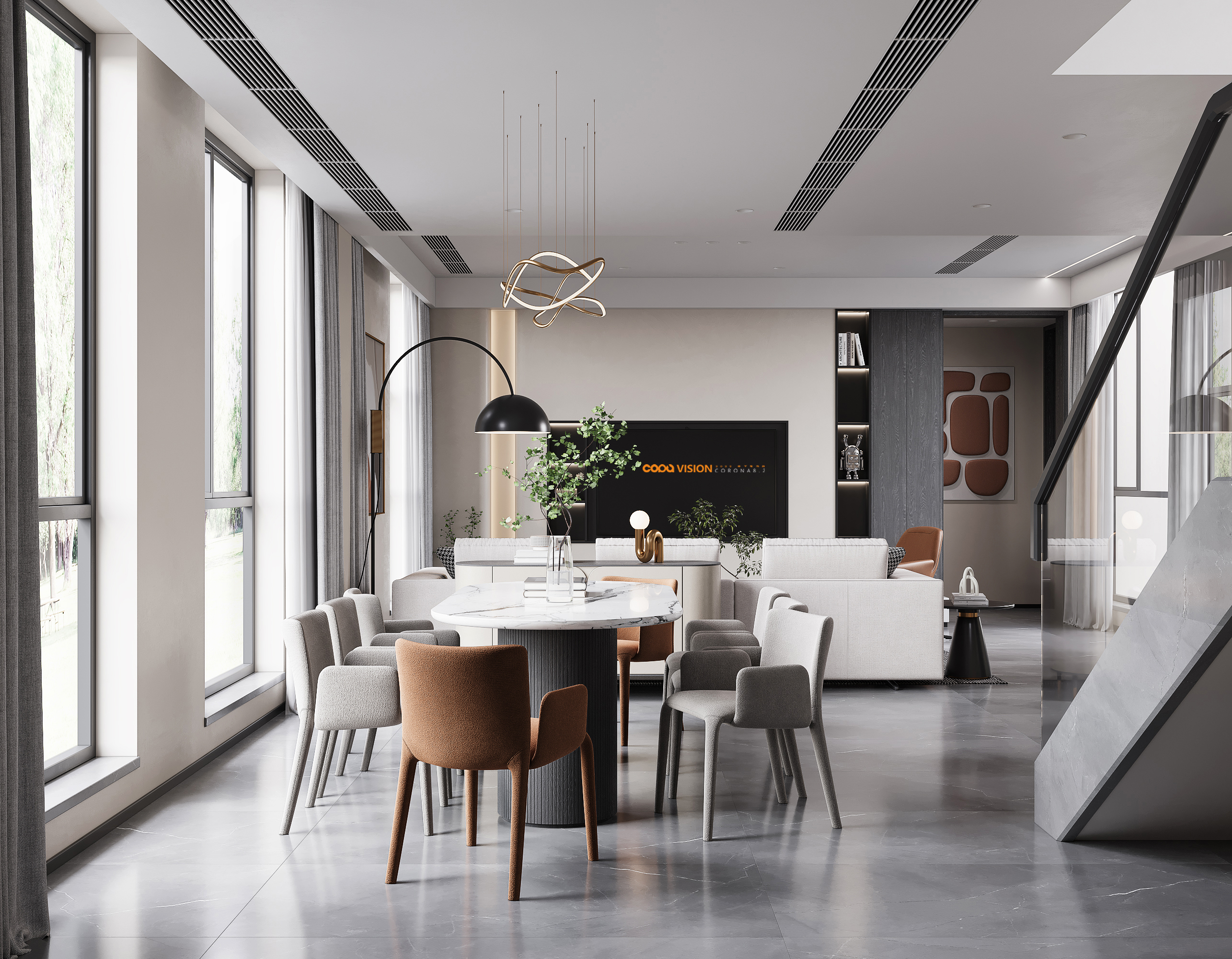 靠背视觉 2022 年中下旬家装效果图表现作品-57